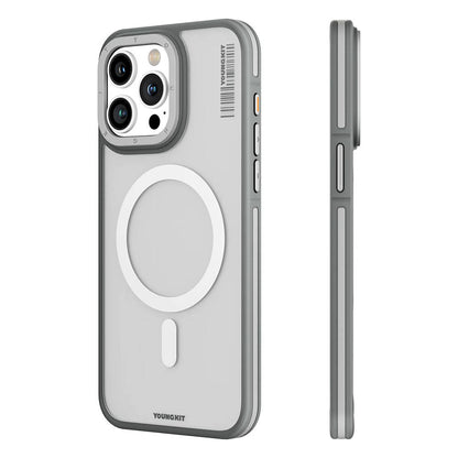 Apple iPhone 13 Pro Max Kılıf M-safe Şarj Özellikli Youngkit Rock Sand Serisi Kapak