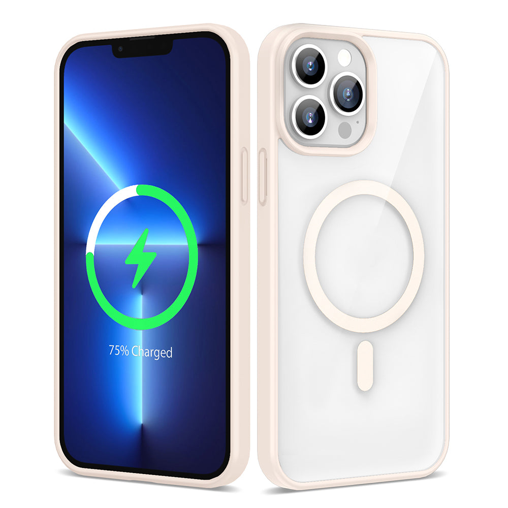 Apple iPhone 13 Pro Max Kılıf M-safe Wireless Şarj Özellikli Silikon Zore Ege Kapak