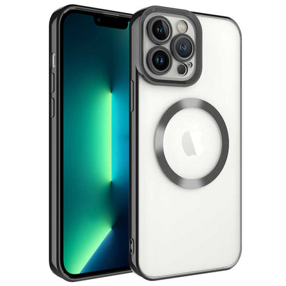 Apple iPhone 13 Pro Max Kılıf M-safe Wireless Şarj Özellikli Zore Setro Silikon