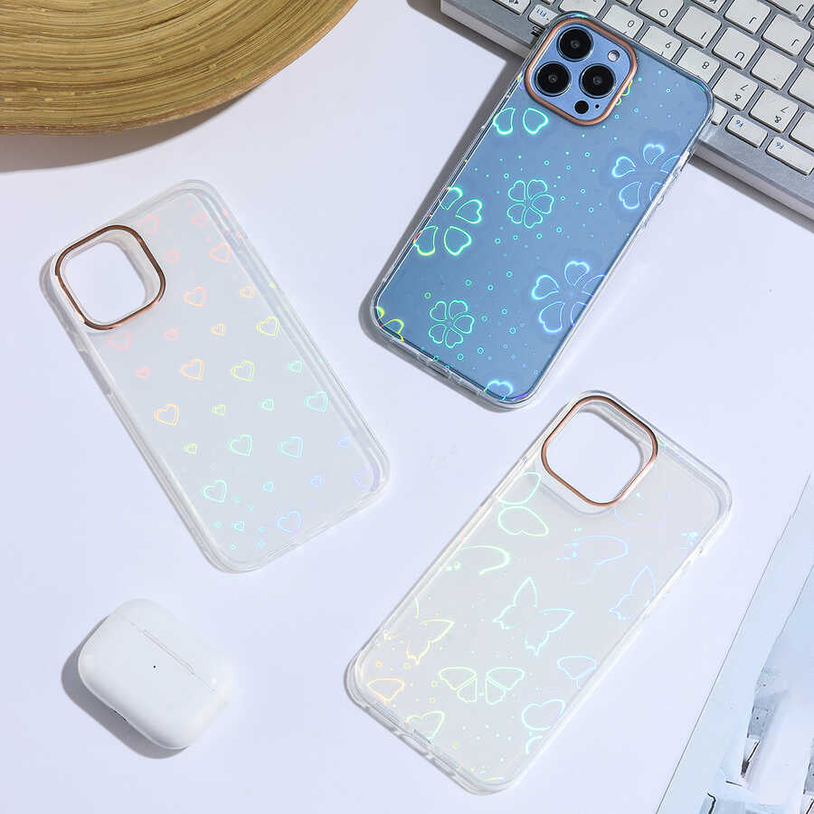 Apple iPhone 13 Pro Max Kılıf Zore Sidney Desenli Sert Kapak