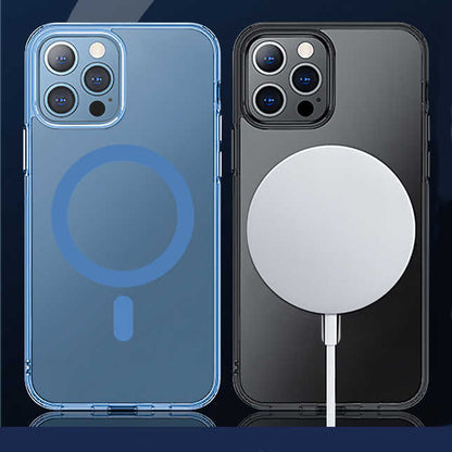 Apple iPhone 13 Pro Max Wiwu M-safe Şarj Özellikli Lens Korumalı Şeffaf Silikon Kapak