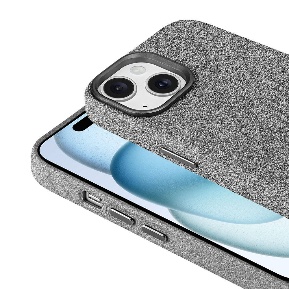 Apple iPhone 14 Kılıf M-safe Şarj Özellikli PU Deri Zore Adora Kapak