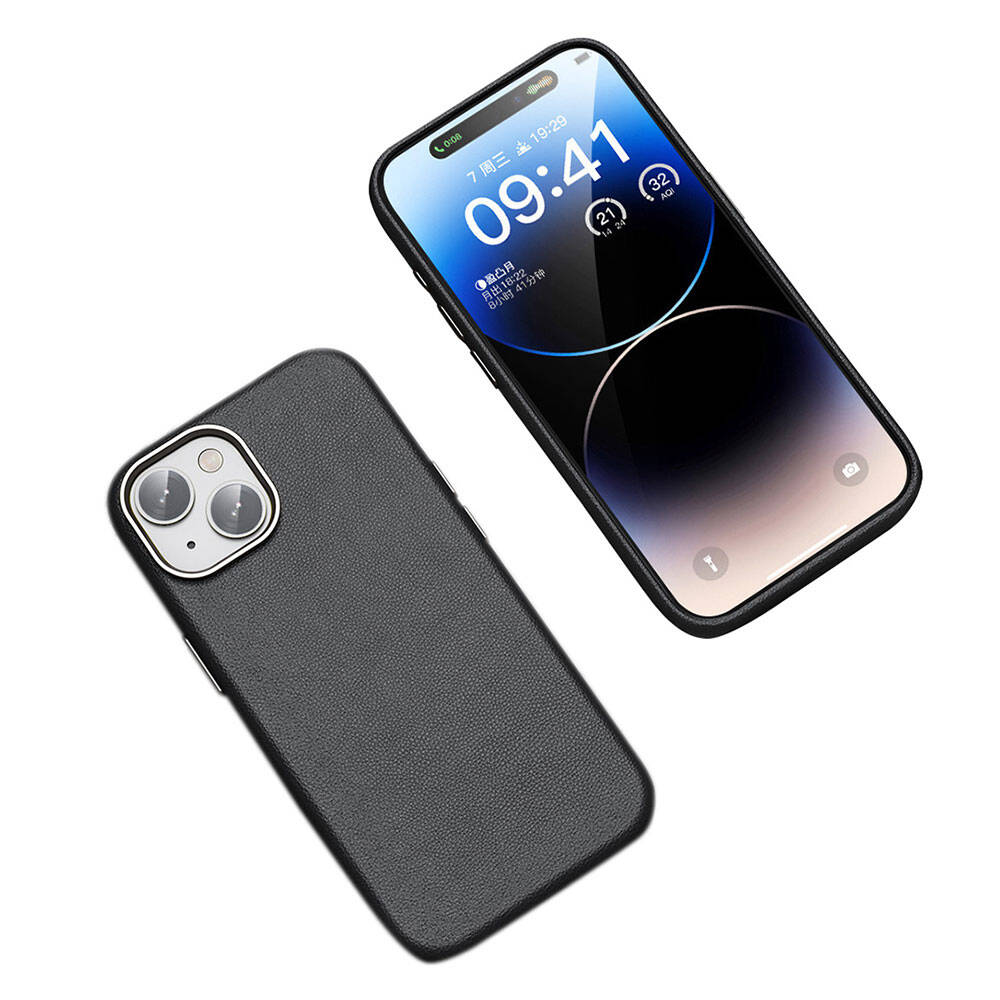 Apple iPhone 14 Kılıf M-safe Şarj Özellikli PU Deri Zore Adora Kapak