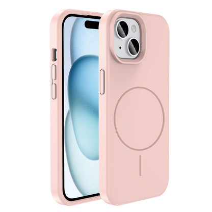 Apple iPhone 14 Kılıf M-safe Şarj Özellikli Sıvı Teknolojili Silinebilir Sert Zore Kivi Kapak