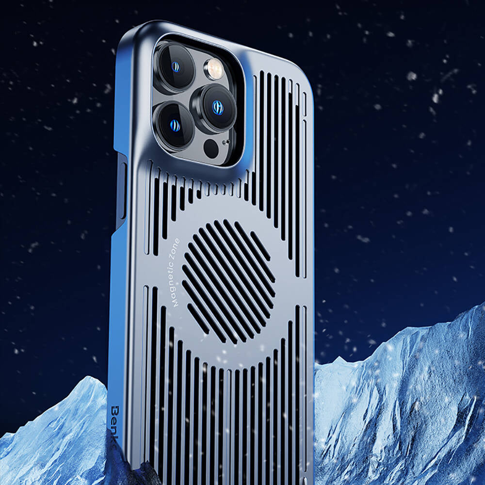 Apple iPhone 14 Kılıf M-safe Şarj Özellikli Soğutucu Benks Biliz Kapak