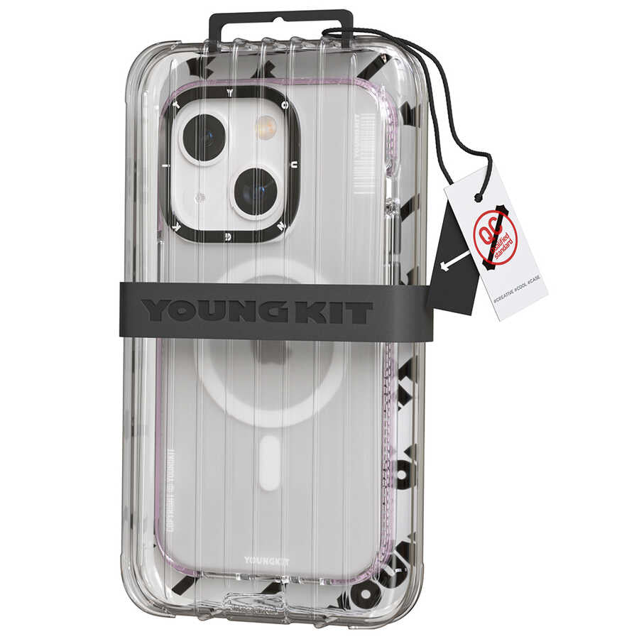 Apple iPhone 14 Kılıf M-safe Şarj Özellikli Youngkit Jane Sand Serisi Kapak