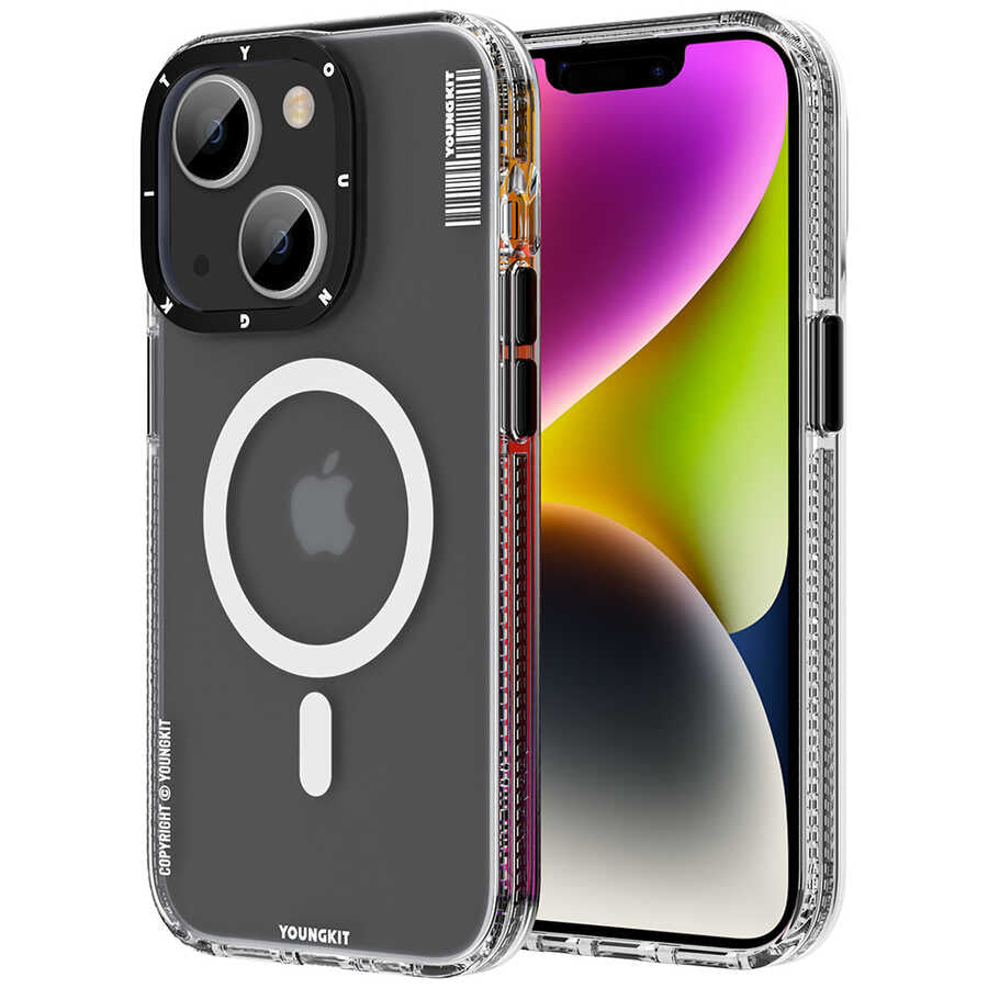 Apple iPhone 14 Kılıf M-safe Şarj Özellikli Youngkit Jane Sand Serisi Kapak