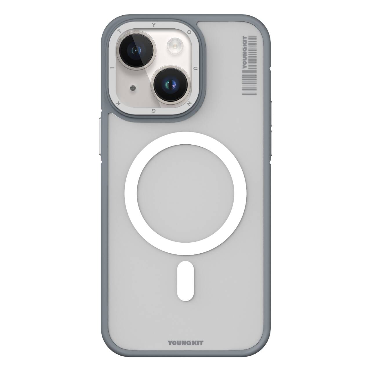 Apple iPhone 14 Kılıf M-safe Şarj Özellikli Youngkit Rock Sand Serisi Kapak