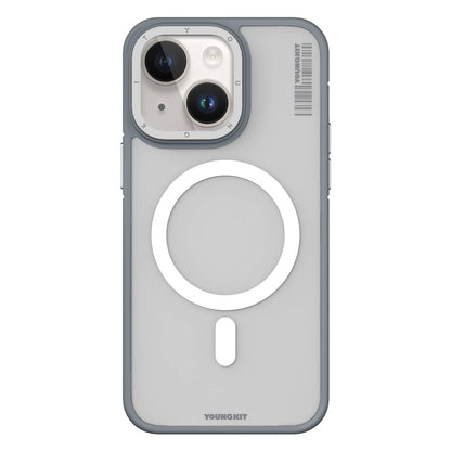 Apple iPhone 14 Kılıf M-safe Şarj Özellikli Youngkit Rock Sand Serisi Kapak