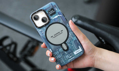 Apple iPhone 14 Kılıf M-safe Şarj Özellikli YoungKit Technology Serisi Kapak