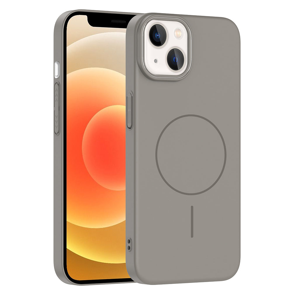 Apple iPhone 14 Kılıf M-safe Şarj Özellikli Zore Ruby Sert Kapak