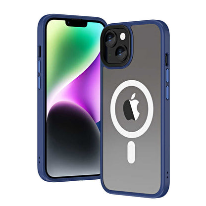 Apple iPhone 14 Kılıf Wireless Şarj Özellikli Zore Hibrit M-safe Kapak