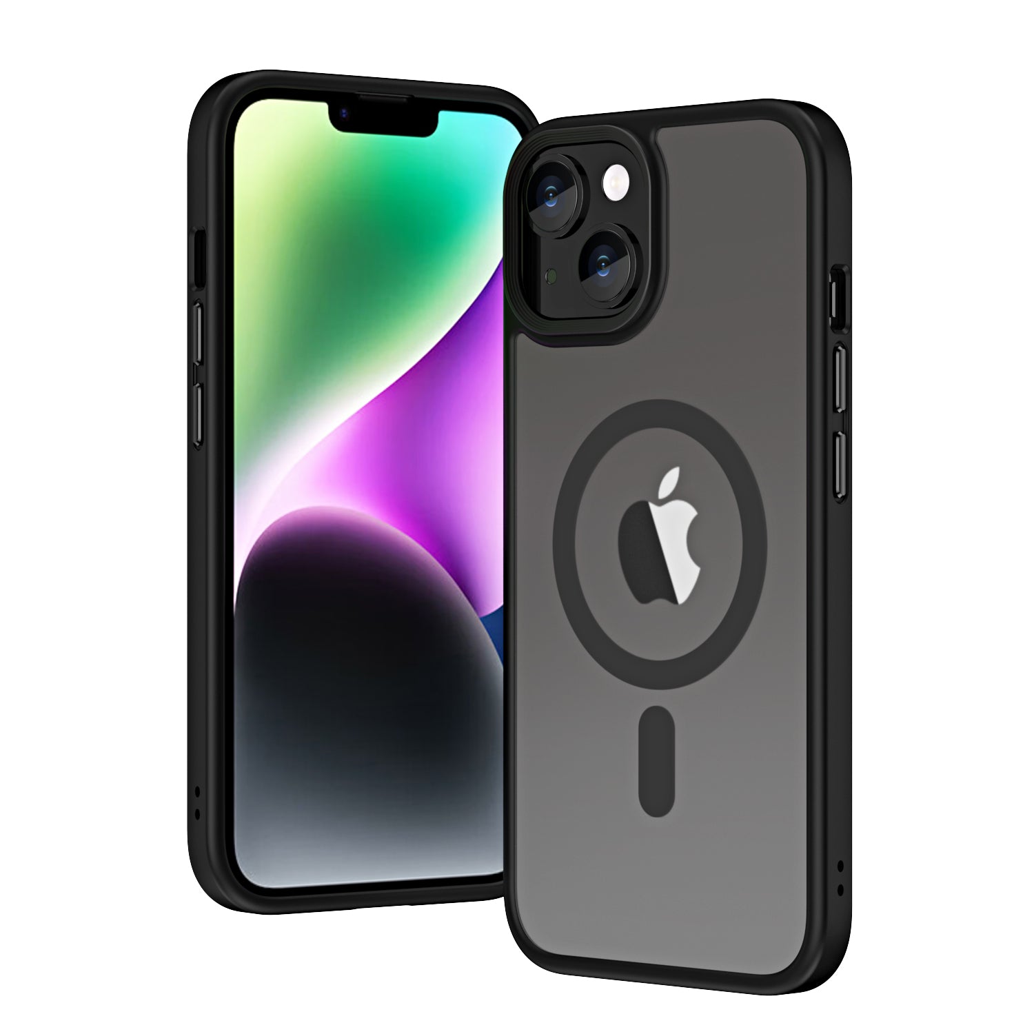 Apple iPhone 14 Kılıf Wireless Şarj Özellikli Zore Hibrit M-safe Kapak