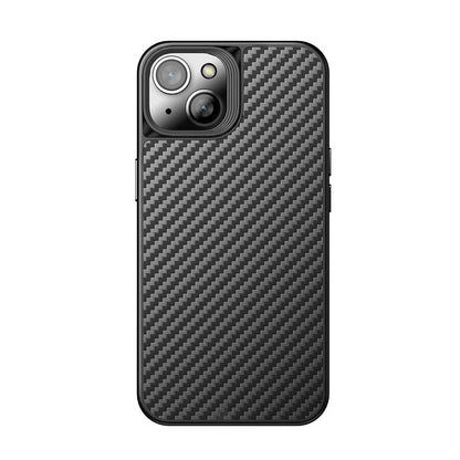 Apple iPhone 14 Plus Kılıf Aramid Karbon Fiber M-safe Özellikli Wlons Radison Kapak