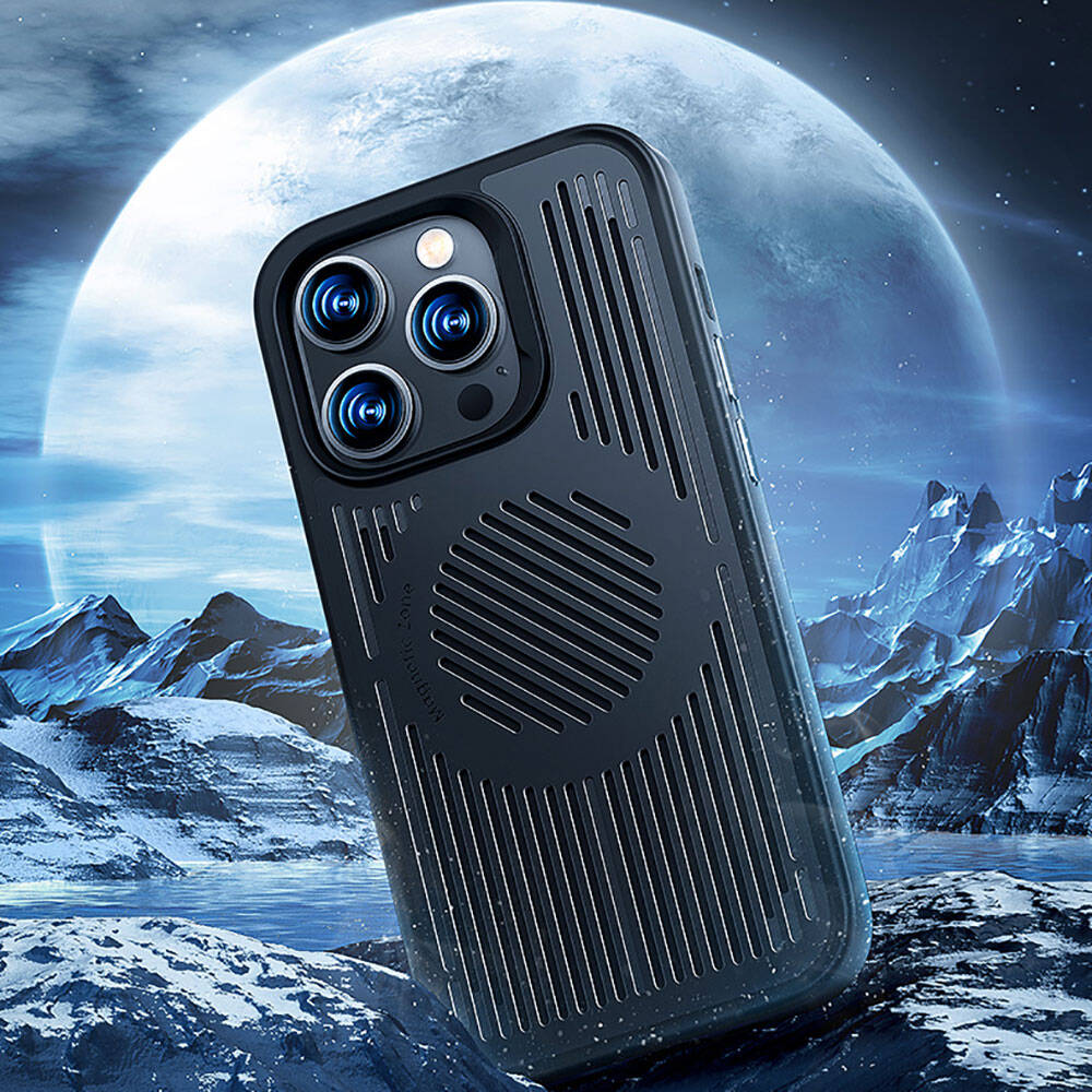 Apple iPhone 14 Plus Kılıf M-safe Şarj Özellikli Düşme Dirençli Soğutucu Benks Biliz Kapak
