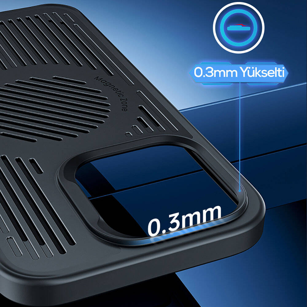 Apple iPhone 14 Plus Kılıf M-safe Şarj Özellikli Düşme Dirençli Soğutucu Benks Biliz Kapak