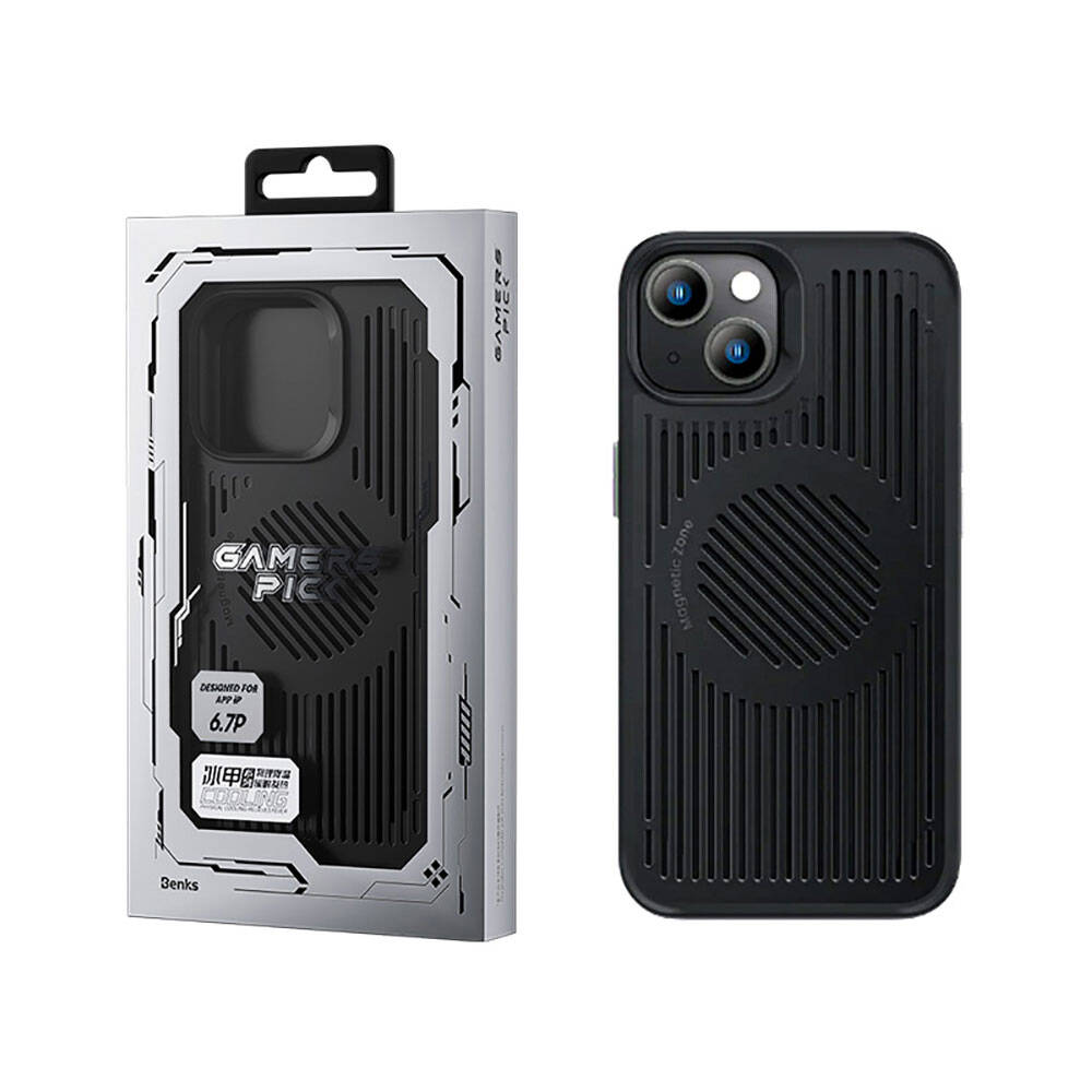 Apple iPhone 14 Plus Kılıf M-safe Şarj Özellikli Düşme Dirençli Soğutucu Benks Biliz Kapak