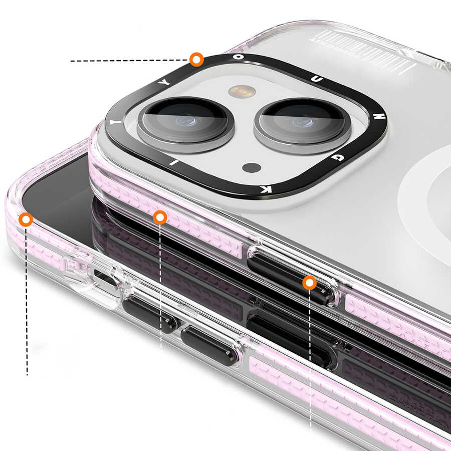 Apple iPhone 14 Plus Kılıf M-safe Şarj Özellikli Youngkit Jane Sand Serisi Kapak