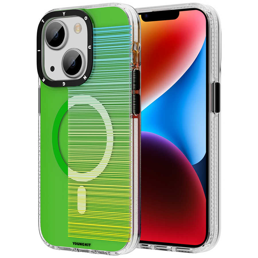 Apple iPhone 14 Plus Kılıf M-safe Şarj Özellikli Youngkit Pure Serisi Kapak