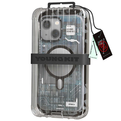 Apple iPhone 14 Plus Kılıf M-safe Şarj Özellikli YoungKit Technology Serisi Kapak