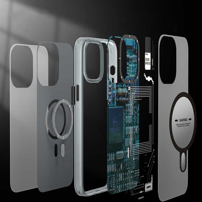 Apple iPhone 14 Plus Kılıf M-safe Şarj Özellikli YoungKit Technology Serisi Kapak