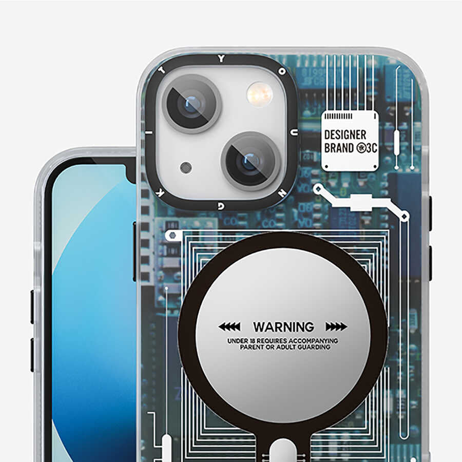 Apple iPhone 14 Plus Kılıf M-safe Şarj Özellikli YoungKit Technology Serisi Kapak
