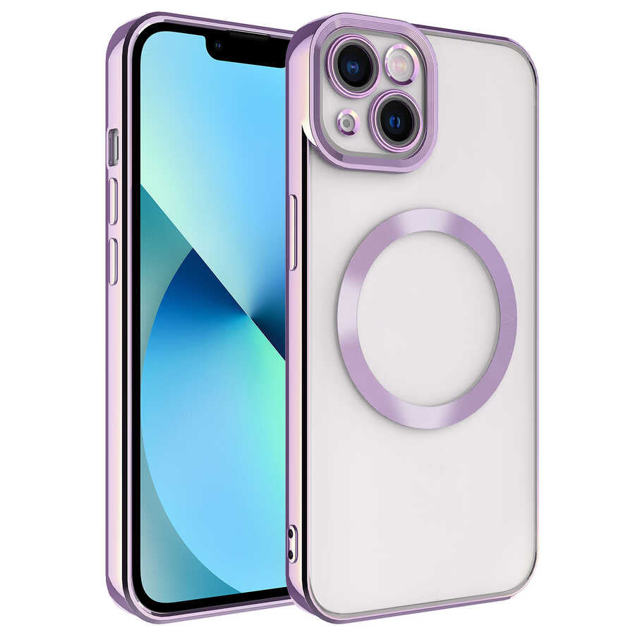 Apple iPhone 14 Plus Kılıf M-safe Wireless Şarj Özellikli Zore Setro Silikon