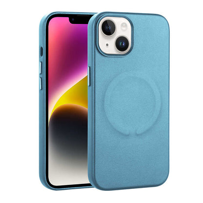 Apple iPhone 14 Plus Kılıf PU Deri M-safe Wireless Şarj Özellikli Zore Derix Kapak