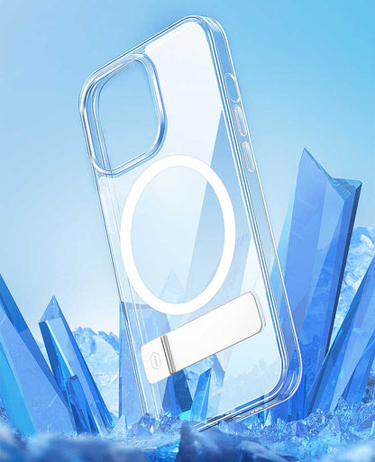 Apple iPhone 14 Plus Kılıf Standlı M-safe Wireless Şarj Özellikli Wiwu Aurora Serisi Kapak