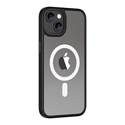 Apple iPhone 14 Plus Kılıf Wireless Şarj Özellikli Zore Hibrit M-safe Kapak