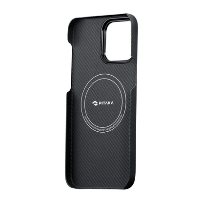 Apple iPhone 14 Pro Kılıf M-safe Şarj Özellikli 600D Aramid Fiber Pitaka Tactile Woven Orchestra Serisi Rhapsody Kapak