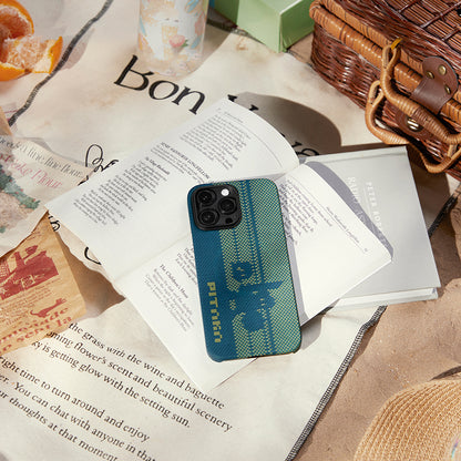 Apple iPhone 14 Pro Kılıf M-safe Şarj Özellikli Aramid Fiber Pitaka Tactile Woven Pixel Game Kapak