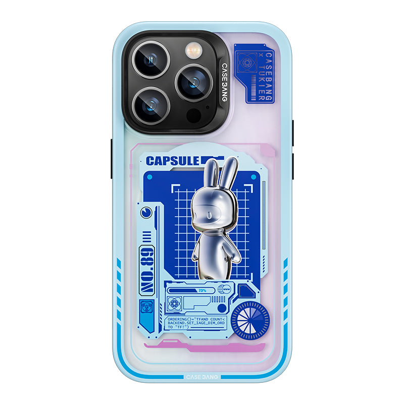 Apple iPhone 14 Pro Kılıf M-safe Şarj Özellikli Benks Casebang Rabbit Kapak