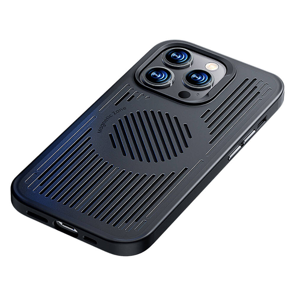 Apple iPhone 14 Pro Kılıf M-safe Şarj Özellikli Düşme Dirençli Soğutucu Benks Biliz Kapak
