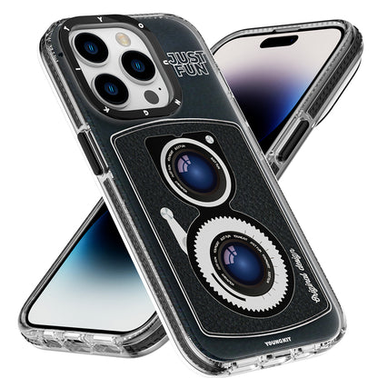 Apple iPhone 14 Pro Kılıf M-safe Şarj Özellikli Lens Figürlü YoungKit Art Film Serisi Kapak