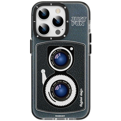 Apple iPhone 14 Pro Kılıf M-safe Şarj Özellikli Lens Figürlü YoungKit Art Film Serisi Kapak