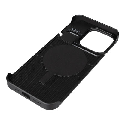 Apple iPhone 14 Pro Kılıf M-safe Şarj Özellikli Mekanizmalı Koku Hazneli Zore Mostar Kapak