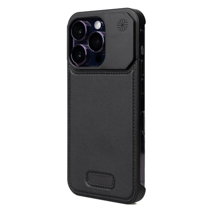 Apple iPhone 14 Pro Kılıf M-safe Şarj Özellikli Mekanizmalı Koku Hazneli Zore Mostar Kapak