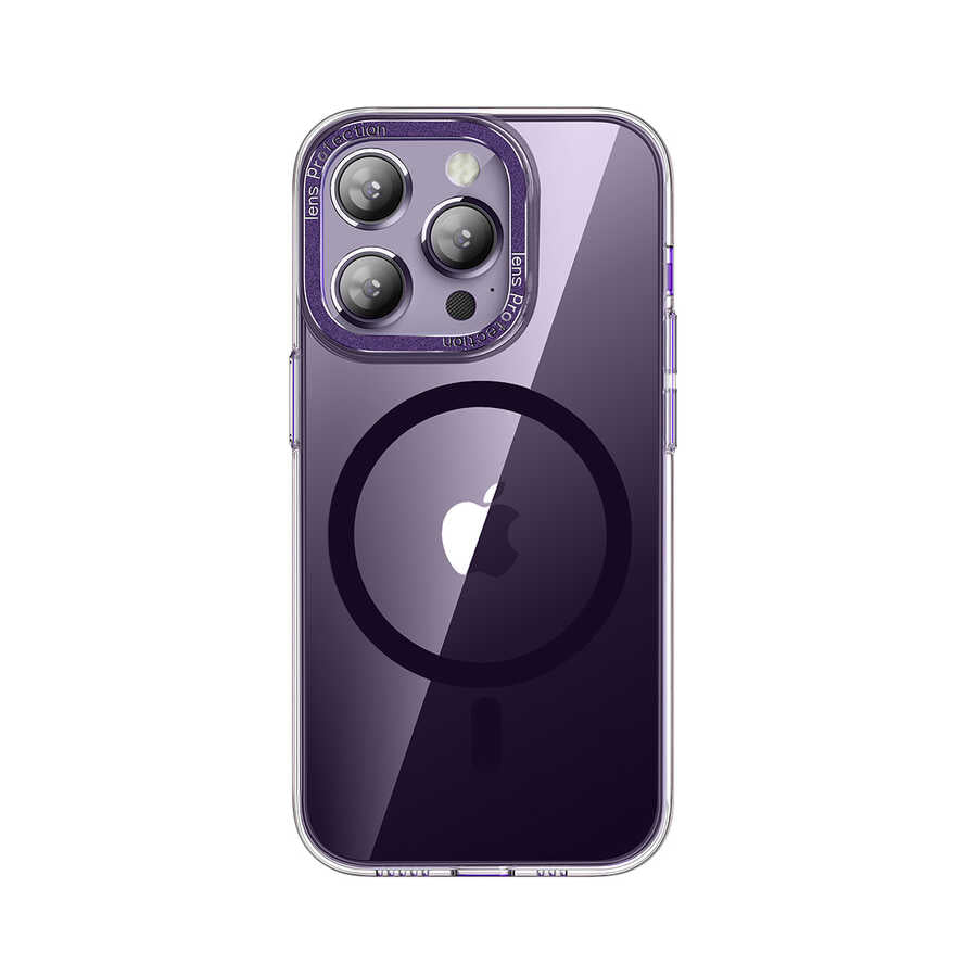 Apple iPhone 14 Pro Kılıf M-safe Şarj Özellikli Sert PC Zore Fuya Kapak