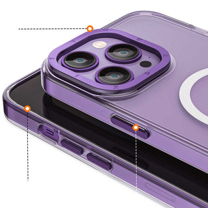 Apple iPhone 14 Pro Kılıf M-safe Şarj Özellikli Youngkit Coloured Glaze Serisi Kapak