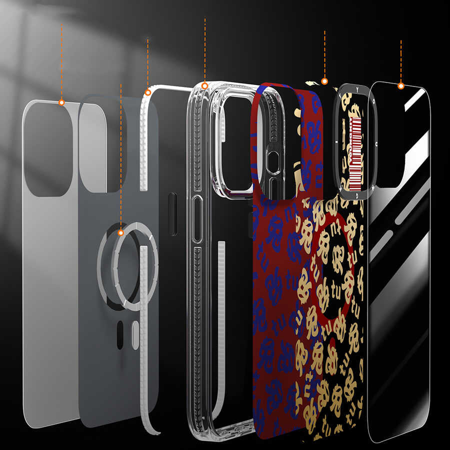 Apple iPhone 14 Pro Kılıf M-safe Şarj Özellikli Youngkit Play Rabbit Serisi Kapak