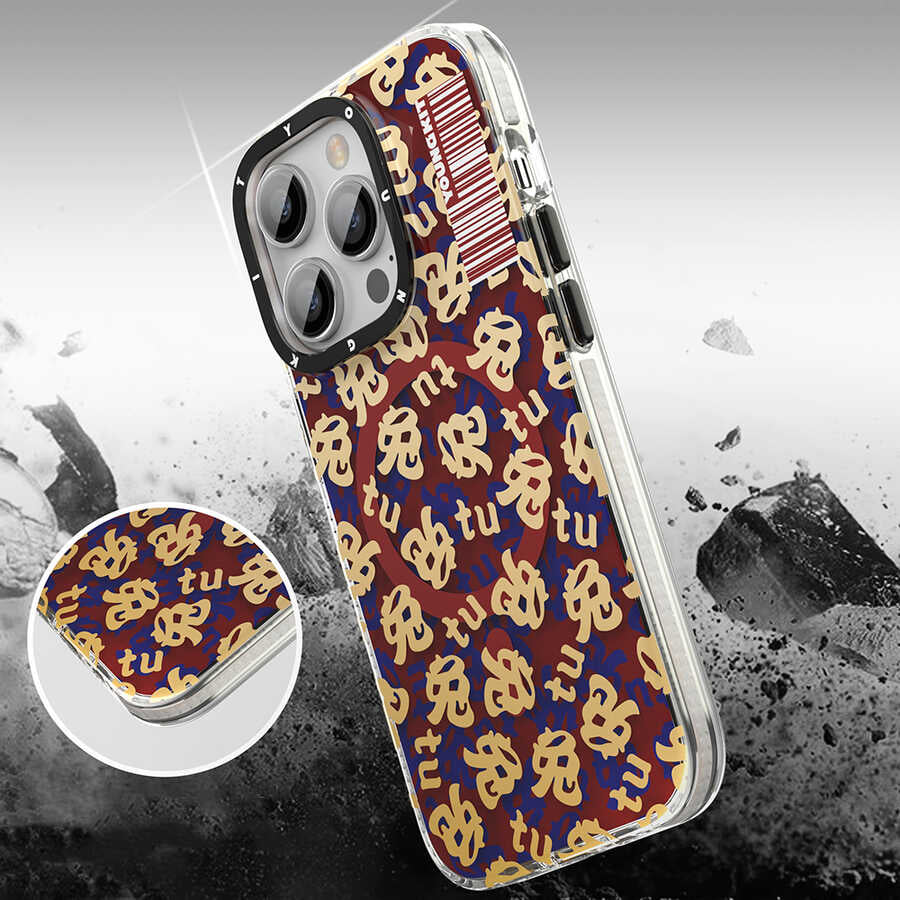 Apple iPhone 14 Pro Kılıf M-safe Şarj Özellikli Youngkit Play Rabbit Serisi Kapak