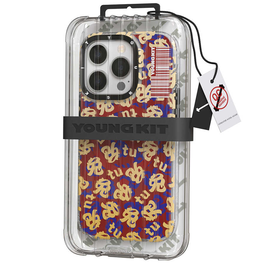 Apple iPhone 14 Pro Kılıf M-safe Şarj Özellikli Youngkit Play Rabbit Serisi Kapak