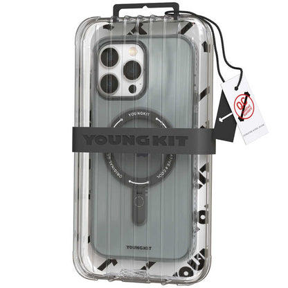 Apple iPhone 14 Pro Kılıf M-safe Şarj Özellikli Youngkit Rock Serisi Kapak