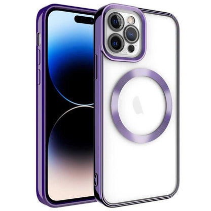 Apple iPhone 14 Pro Kılıf M-safe Wireless Şarj Özellikli Zore Setro Silikon