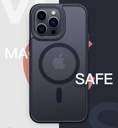 Apple iPhone 14 Pro Kılıf Wireless Şarj Özellikli Zore Hibrit M-safe Kapak