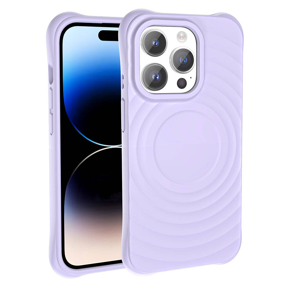 Apple iPhone 14 Pro M-safe Şarj Özellikli Airbagli Mat Görünümlü Zore Hepi Kapak