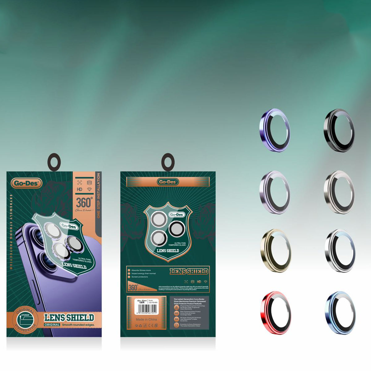 Apple iPhone 14 Pro Max Go Des CL-10 Kamera Lens Koruyucu