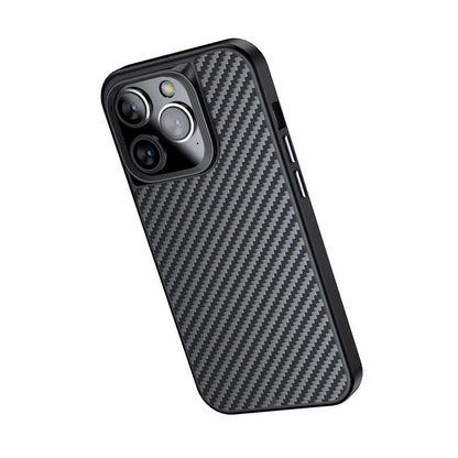Apple iPhone 14 Pro Max Kılıf Aramid Karbon Fiber M-safe Özellikli Wlons Radison Kapak