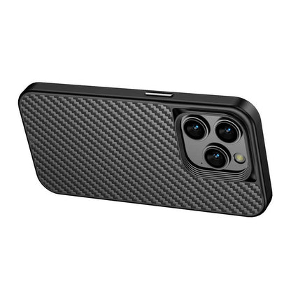 Apple iPhone 14 Pro Max Kılıf Aramid Karbon Fiber M-safe Özellikli Wlons Radison Kapak